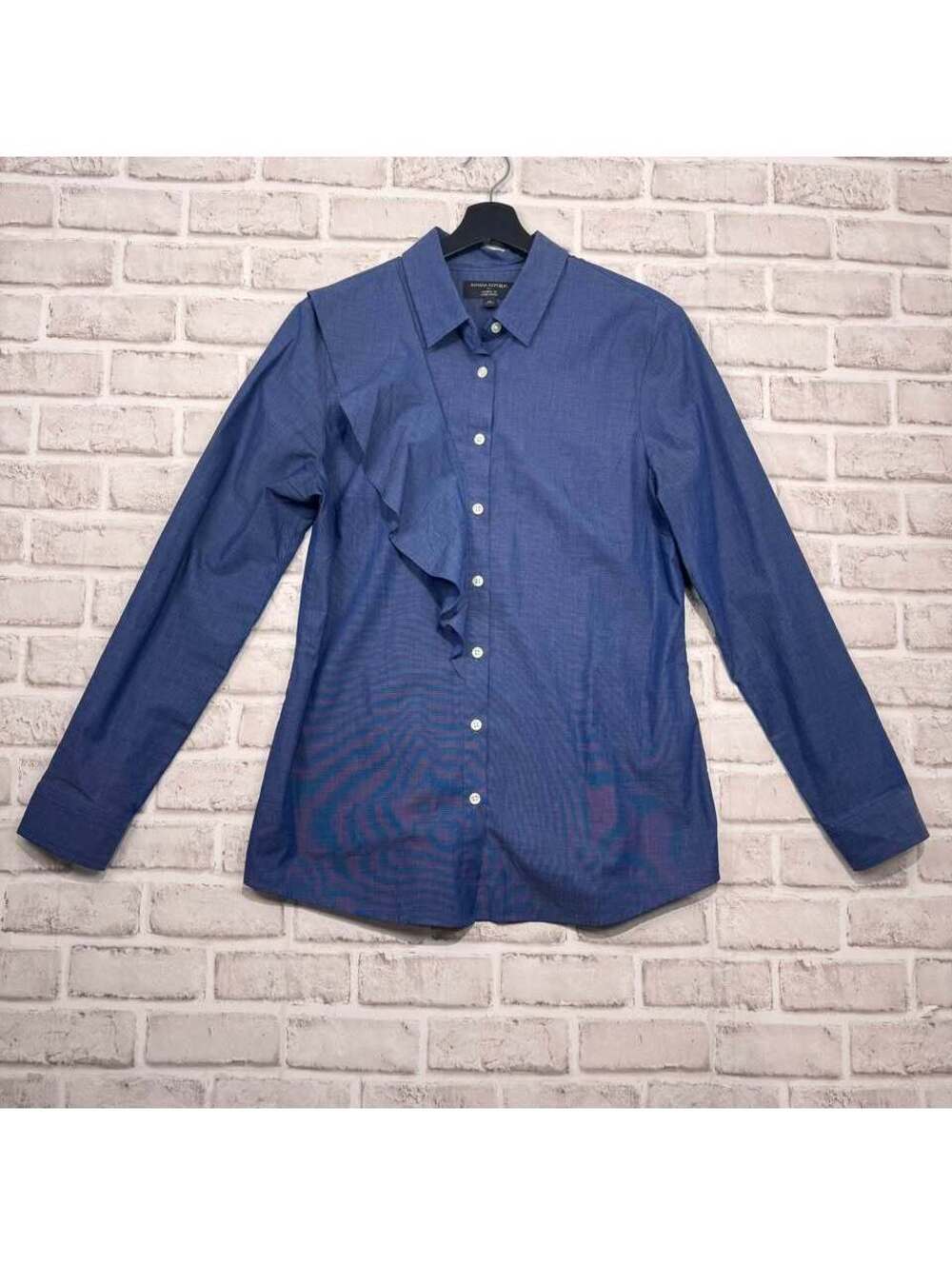 Banana Republic Tailored Fit Button Down Shirt Blue Women's 12